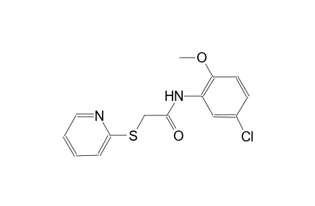 N-(5-chloro-2-methoxyphenyl)-2-(2-pyridinylsulfanyl)acetamide