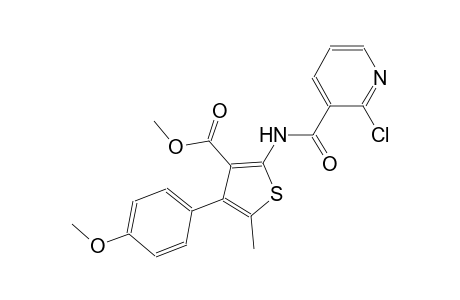 methyl 2-{[(2-chloro-3-pyridinyl)carbonyl]amino}-4-(4-methoxyphenyl)-5-methyl-3-thiophenecarboxylate