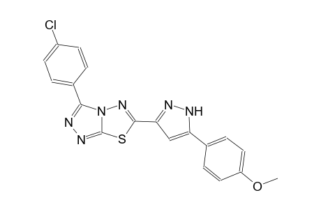 [1,2,4]triazolo[3,4-b][1,3,4]thiadiazole, 3-(4-chlorophenyl)-6-[5-(4-methoxyphenyl)-1H-pyrazol-3-yl]-