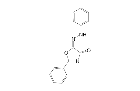 4,5-Oxazoledione, 2-phenyl-, 5-(phenylhydrazone)