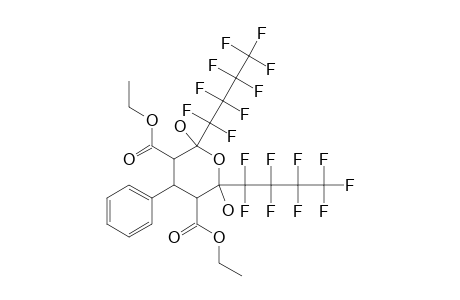 2,6-DIHYDROXY-2,6-DI-(NONAFLUOROBUTYL)-3,5-DIETHOXYCARBONYL-4-PHENYLTETRAHYDROPYRAN