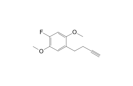 1-but-3-ynyl-4-fluoranyl-2,5-dimethoxy-benzene