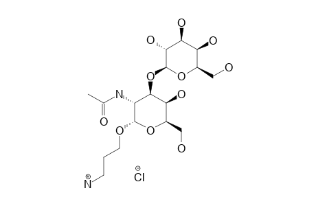 3-AMINOPROPYL-BETA-D-GALACTOPYRANOSYL-(1->3)-2-ACETAMIDO-2-DEOXY-2-ALPHA-D-GALACTOPYRANOSIDE-HYDROCHLORIDE