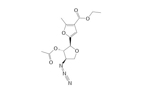 5-(2'-O-ACETYL-3'-AZIDO-3'-DEOXY-ALPHA-L-THREOFURANOSYL)-3-ETHOXYCARBONYL-2-METHYLFURAN
