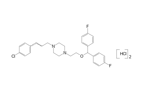 1-{2-[bis(p-fluorophenyl)methoxy]ethyl}-4-(p-chlorocinnamyl)piperazine, dihydrochloride