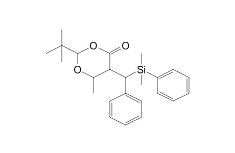 2-tert-Butyl-5-[[dimethyl(phenyl)silyl](phenyl)methyl]-6-methyl-1,3-dioxan-4-one