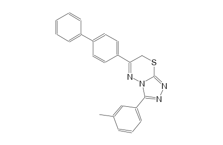 6-[1,1'-biphenyl]-4-yl-3-(3-methylphenyl)-7H-[1,2,4]triazolo[3,4-b][1,3,4]thiadiazine