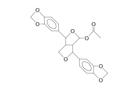 1H,3H-Furo[3,4-c]furan-1-ol, 3,6-bis(1,3-benzodioxol-5-yl)tetrahydro-, acetate