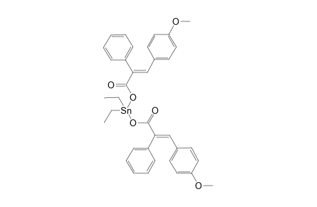 (2E,2'E)-diethylstannanediyl bis(3-(4-methoxyphenyl)-2-phenylacrylate)