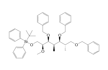 tert-Butyl-diphenyl-[(2S,3S,4R,5S,6S)-3,5,7-tribenzoxy-2-methoxy-4,6-dimethyl-heptoxy]silane