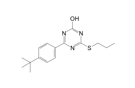 4-(p-tert-BUTYLPHENYL)-6-(PROPYLTHIO)-s-TRIAZIN-2-OL