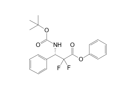 (S)-tert-Butyl N-(2-(phenoxycarbonyl)-2,2-difluoro-1-phenylethyl)carbamate