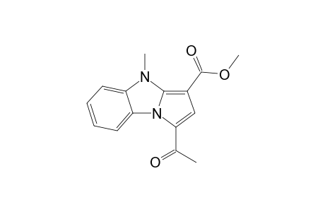 1-Acetyl-4-methyl-3-pyrrolo[1,2-a]benzimidazolecarboxylic acid methyl ester