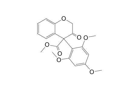 4-Methoxycarbonyl-4-(2,4,6-trimethoxyphenyl)-2H-1-benzopyran-3(4H)-one