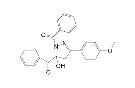 (5-Hydroxy-3-(4-methoxyphenyl)-4,5-dihydro-1H-pyrazol-1,5- diyl)bis(phenylmethanone)