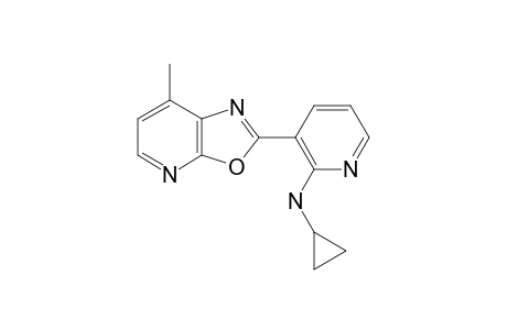 2((2'-CYCLOPROPYLAMINO)-3'-PYRIDYL)-7-METHYLOXAZOLO-[5,4-B]-PYRIDINE