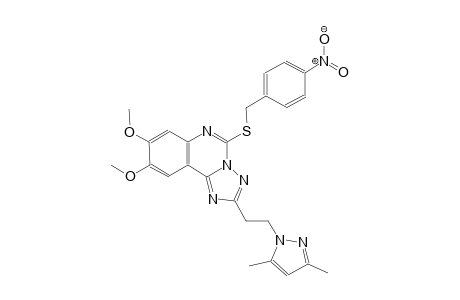 2-[2-(3,5-dimethyl-1H-pyrazol-1-yl)ethyl]-8,9-dimethoxy-5-[(4-nitrobenzyl)sulfanyl][1,2,4]triazolo[1,5-c]quinazoline