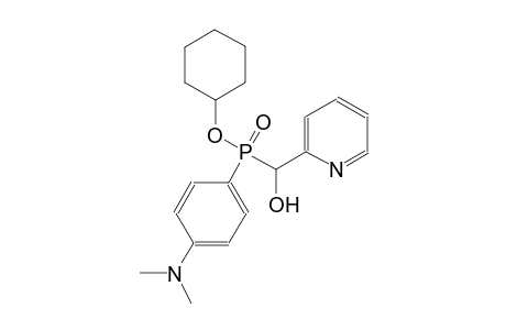 cyclohexyl 4-(dimethylamino)phenyl[hydroxy(2-pyridinyl)methyl]phosphinate