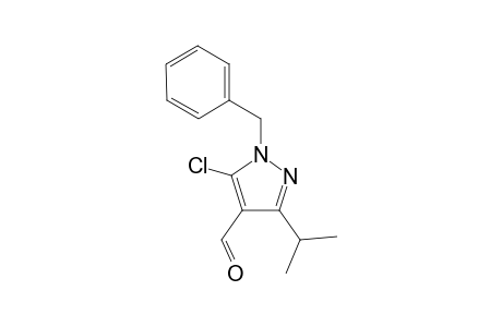 1-Benzyl-5-chloro-3-isopropyl-pyrazole-4-carbaldehyde