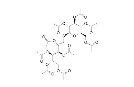 (E)-1-S-(2,3,4,5,6-PENTA-O-ACETYL-1-DEOXY-D-ARABINOHEX-1-ENITOL-1-YL)-2,3,4,6-TETRA-O-ACETYL-1-THIO-BETA-D-GLUCOPYRANOSIDE