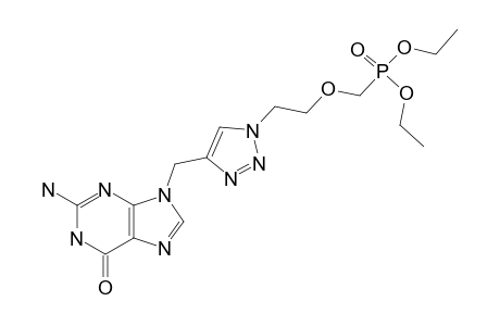 DIETHYL-2-[4-[(2-AMINO-6-OXO-1,6-DIHYDRO-9H-PURIN-9-YL)-METHYL]-1H-1,2,3-TRIAZOL-1-YL]-ETHOXYMETHYLPHOSPHONATE