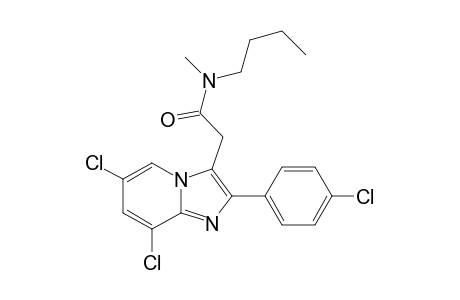 N-Butyl-N-methyl-[2'-(p-chlorophenyl)-6',8'-dichloroimidazo[1,2-a]pyridin-3'-yl]acetamide
