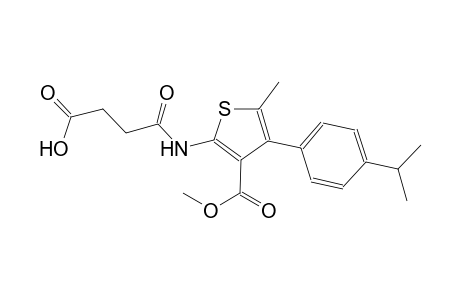 4-{[4-(4-isopropylphenyl)-3-(methoxycarbonyl)-5-methyl-2-thienyl]amino}-4-oxobutanoic acid