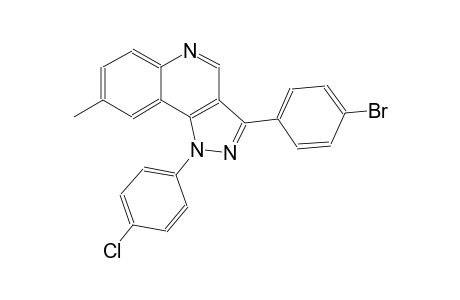1H-pyrazolo[4,3-c]quinoline, 3-(4-bromophenyl)-1-(4-chlorophenyl)-8-methyl-