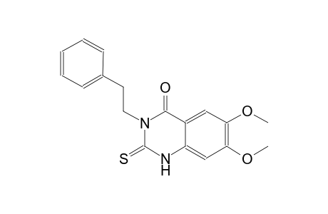 4(1H)-quinazolinone, 2,3-dihydro-6,7-dimethoxy-3-(2-phenylethyl)-2-thioxo-
