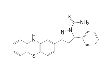 4,5-dihydro-3-(10H-phenothiazin-2-yl)-5-phenylpyrazole-1-carbothioamide