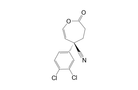 (R)-4-(3,4-Dichloro-phenyl)-7-oxo-4,5,6,7-tetrahydro-oxepine-4-carbonitrile