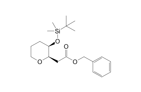 (phenylmethyl) 2-[(2R,3R)-3-[tert-butyl(dimethyl)silyl]oxyoxan-2-yl]ethanoate