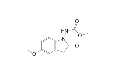 Methyl (5-methoxy-2-oxo-2,3-dihydro-1H-indol-1-yl)carbamate