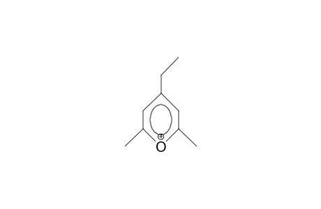 2,6-Dimethyl-4-ethyl-pyrylium cation