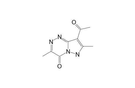 8-ACETYL-3,7-DIMETHYL-6H-PYRAZOLO-[5,1-C]-[1,2,4]-TRIAZIN-4-ONE