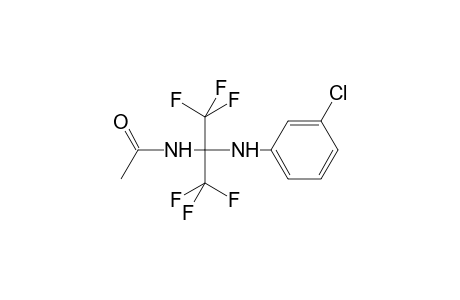 Acetamide, N-[1-[(3-chlorophenyl)amino]-2,2,2-trifluoro-1-(trifluoromethyl)ethyl]-