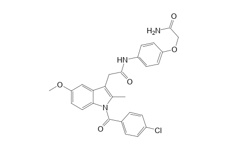 1H-Indole-3-acetamide, N-[4-(2-amino-2-oxoethoxy)phenyl]-1-(4-chlorobenzoyl)-5-methoxy-2-methyl-