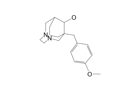 1-[(4-Methoxyphenyl)methyl]-3,6-diazatricyclo[4.3.1.1(3,8)]undecan-9-ol