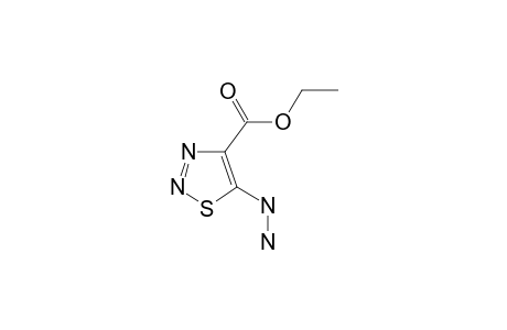 5-hydrazinothiadiazole-4-carboxylic acid ethyl ester