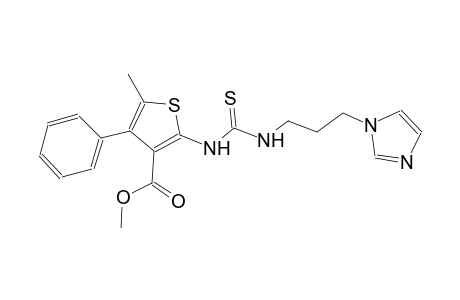 methyl 2-[({[3-(1H-imidazol-1-yl)propyl]amino}carbothioyl)amino]-5-methyl-4-phenyl-3-thiophenecarboxylate