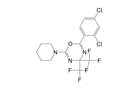 2-(2,4-Dichloro-phenyl)-6-piperidin-1-yl-4,4-bis-trifluoromethyl-4H-[1,3,5]oxadiazine
