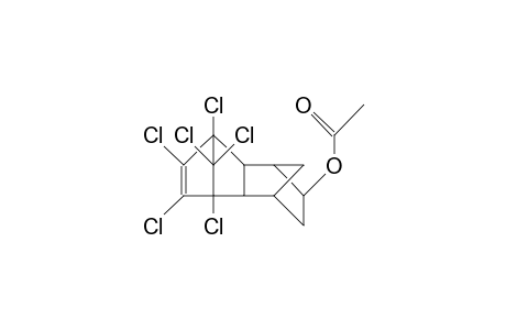 endo-endo-10-Acetoxy-3,4,5,6,12,12-hexachloro(6.2.1.1/3,6/.0/2,7/)dodec-4-ene