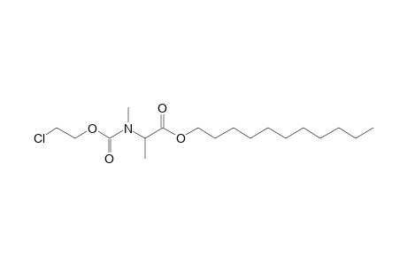 Alanine, N-methyl-N-(2-chloroethoxycarbonyl)-, undecyl ester