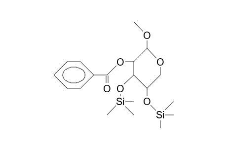 Methyl-2-O-benzoyl-3,4-bis-O-trimethylsilyl.beta.-D-xylopyranosid
