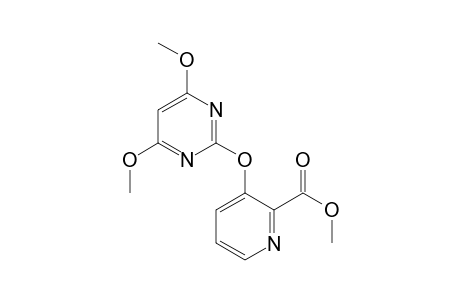 2-Pyridinecarboxylic acid, 3-[(4,6-dimethoxy-2-pyrimidinyl)oxy]-, methyl ester