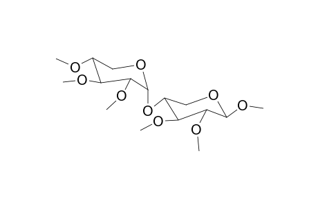 Methyl-2,3-di-O-methyl-4-O-(2,3,4-tri-O-methyl.alpha.d-xylopyranosyl).beta.d-xylopyranoside