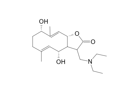 1,6-Dihydroxy-7.alpha.,11.alpha.(H),1.beta.,6.beta.,8.beta.(H)-4(5),10(9)-dien-13-(N,N-diethylamino)-Germacr-8,12-olide