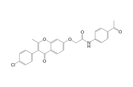 acetamide, N-(4-acetylphenyl)-2-[[3-(4-chlorophenyl)-2-methyl-4-oxo-4H-1-benzopyran-7-yl]oxy]-