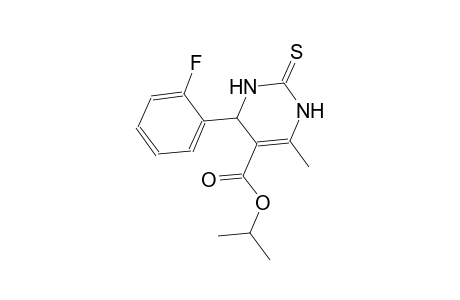 5-pyrimidinecarboxylic acid, 4-(2-fluorophenyl)-1,2,3,4-tetrahydro-6-methyl-2-thioxo-, 1-methylethyl ester