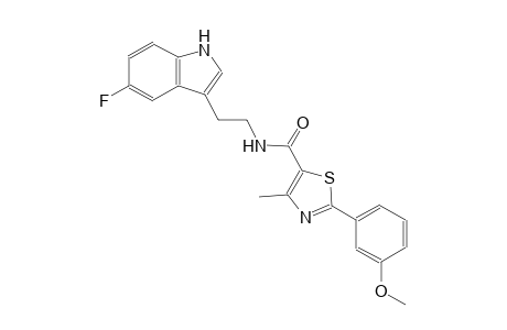 5-thiazolecarboxamide, N-[2-(5-fluoro-1H-indol-3-yl)ethyl]-2-(3-methoxyphenyl)-4-methyl-